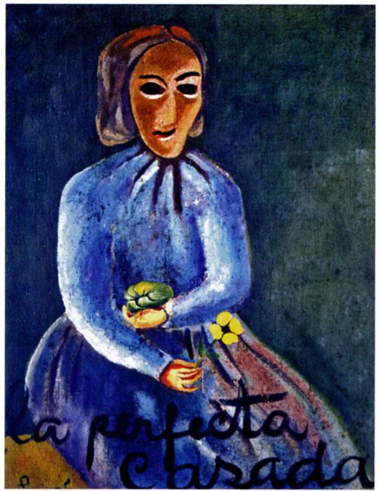 “La perfecta casada”, Emilia Prieto. Óleo sobre tela. 1935. 42,3 x 33,5 cm.
Colección: Cecilia Amighetti Prieto.